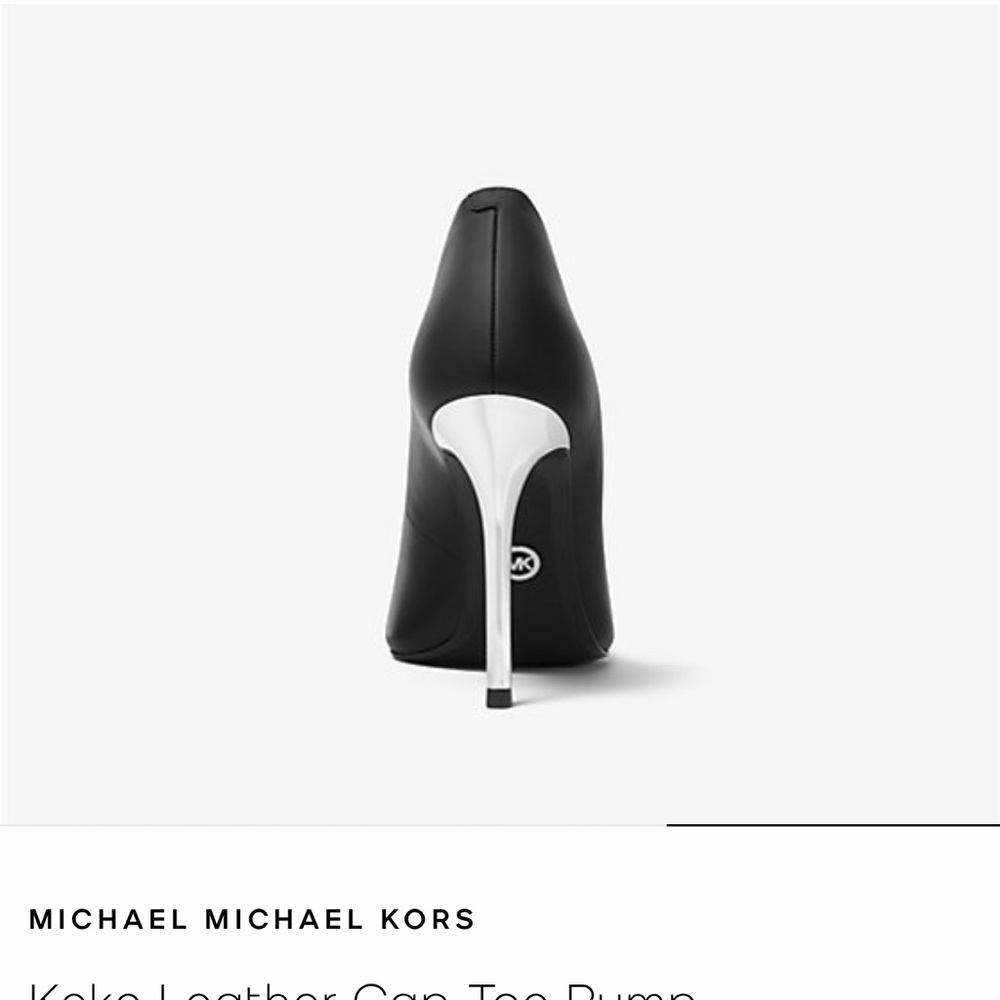 Michael Kors Black and Silver Heels - Picture 3 of 6